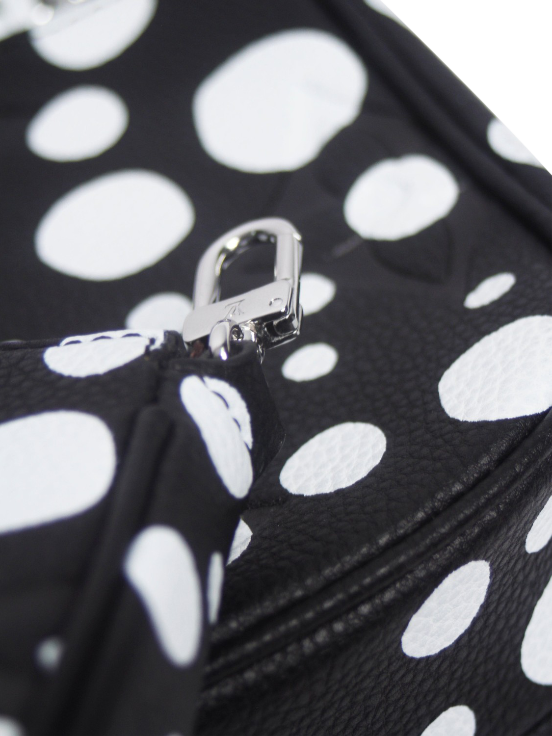 Product image 6 of 8, which shows Pre-loved Louis Vuitton x Yayoi Kusama 2021 Empriente Leather Shoulder Bag, Black/White