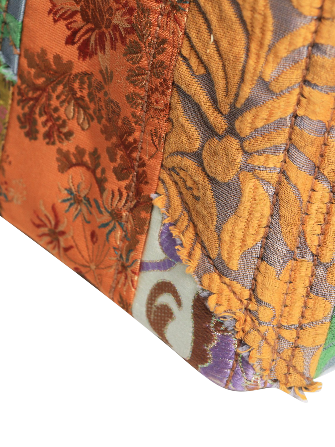 Product image 5 of 10, which shows Pre-loved Prada Patchwork Embroidered 2Way Shoulder Bag, Multi