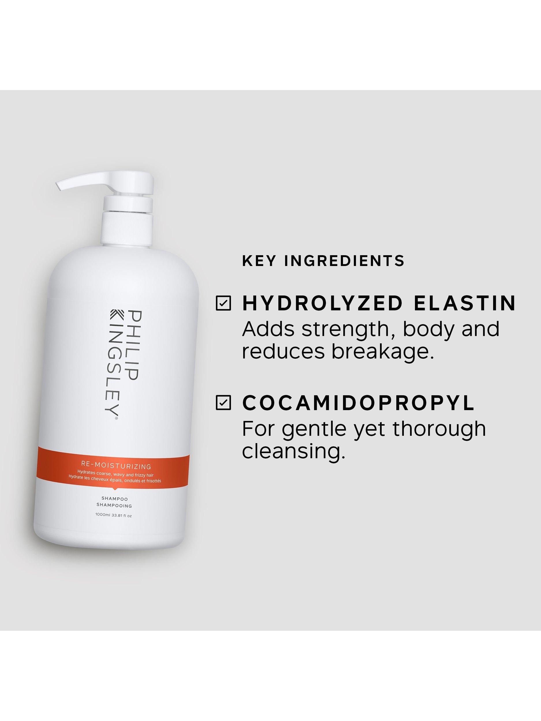 Product image 3 of 7, which shows Philip Kingsley Re-Moisturising Shampoo, 1000ml