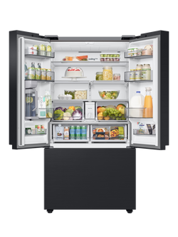 Samsung RF24BB620EB1EU Freestanding 70/30 American Style Smart Fridge Freezer with SpaceMax, Black - view 2, Black