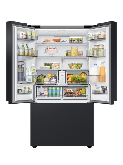 Samsung RF24BB620EB1EU Freestanding 70/30 American Style Smart Fridge Freezer with SpaceMax, Black - view 2, Black