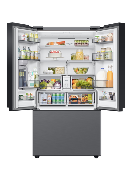Samsung Series 7 RF24BB620ES9EU Freestanding 70/30 American Smart Fridge Freezer with SpaceMax, Silver - view 2, Silver