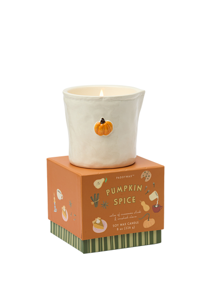 Paddywax Bistro Pumpkin Scented Candle, 226g - view 2, Multi