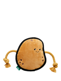 Beco Pets Piper the Potato Dog Toy, Brown Multi Brown