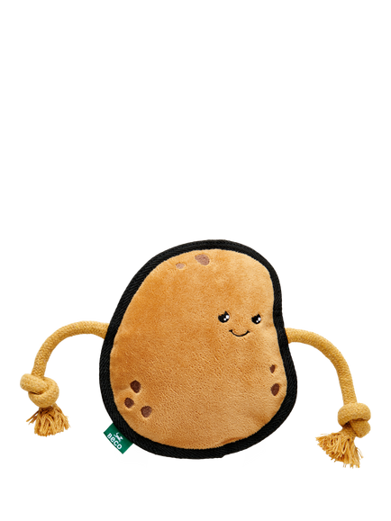 Beco Pets Piper the Potato Dog Toy, Brown Multi Brown, Brown Multi Brown