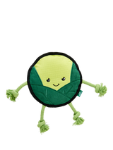Beco Pets Russell the Brussel Sprout Dog Toy, Green Multi Green