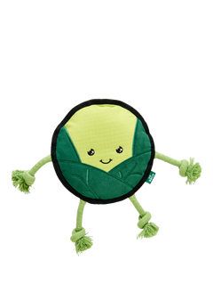 Beco Pets Russell the Brussel Sprout Dog Toy, Green Multi Green