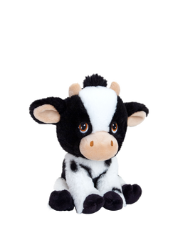 Keel Toys Keeleco Farm Cow Plush Soft Toy, 18cm, Multi