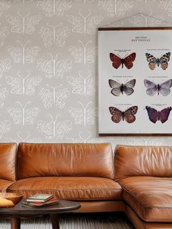 Mini Moderns Camberwell Beauty Wallpaper, Stone - view 2, 