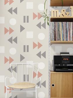 Mini Moderns Play/Record Wallpaper - view 2, Harvest Orange