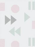 Mini Moderns Play/Record Wallpaper, Pale Verdigris