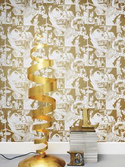 Mini Moderns True Romance Wallpaper - view 2, Snow & Gold