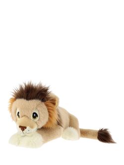 Keel Toys Keeleco Jungle Cat Lion Plush Soft Toy, 35cm, Multi