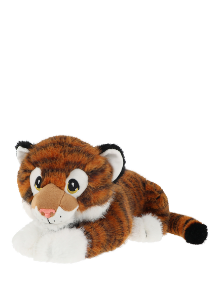 Keel Toys Keeleco Jungle Cat Tiger Plush Soft Toy, 35cm, Multi