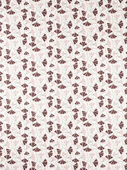 Scion Fringed Poppy Furnishing Fabric, Dusk Pink/Chestnut