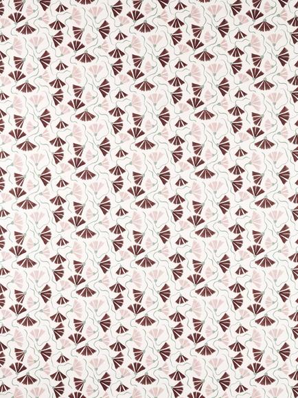 Scion Fringed Poppy Furnishing Fabric, Dusk Pink/Chestnut