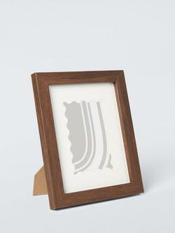 John Lewis Wood Effect Photo Frame with Wavy Mount, 5 x 7" (13 x 18cm), Walnut, Walnut