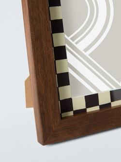John Lewis Wood Effect Photo Frame with Check Mount, 4 x 6" (10 x 15cm), Walnut - view 2, Walnut