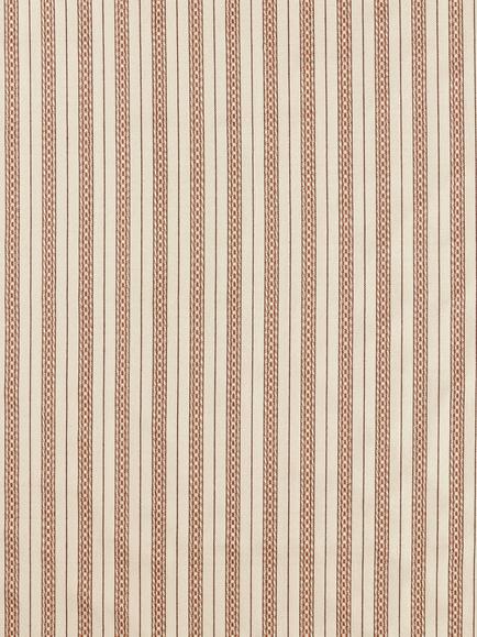 Morris & Co. Elm Stripe Furnishing Fabric, Apricot/Linen