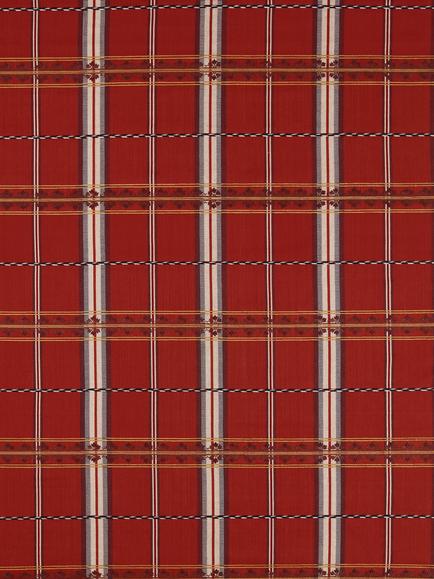 Morris & Co. Hanover Check Furnishing Fabric, Madder