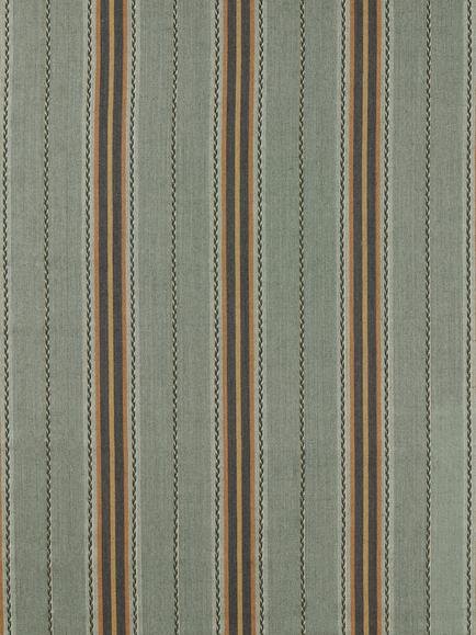 Morris & Co. Lechlade Stripe Furnishing Fabric, Bayleaf/Ochre