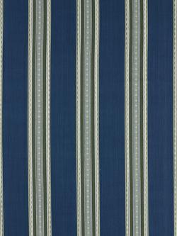 Morris & Co. Pimlico Stripe Furnishing Fabric, Indigo/Forest
