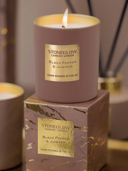 Luna Black Pep & Juniper Scented Candle, 220g - view 2, Mocha