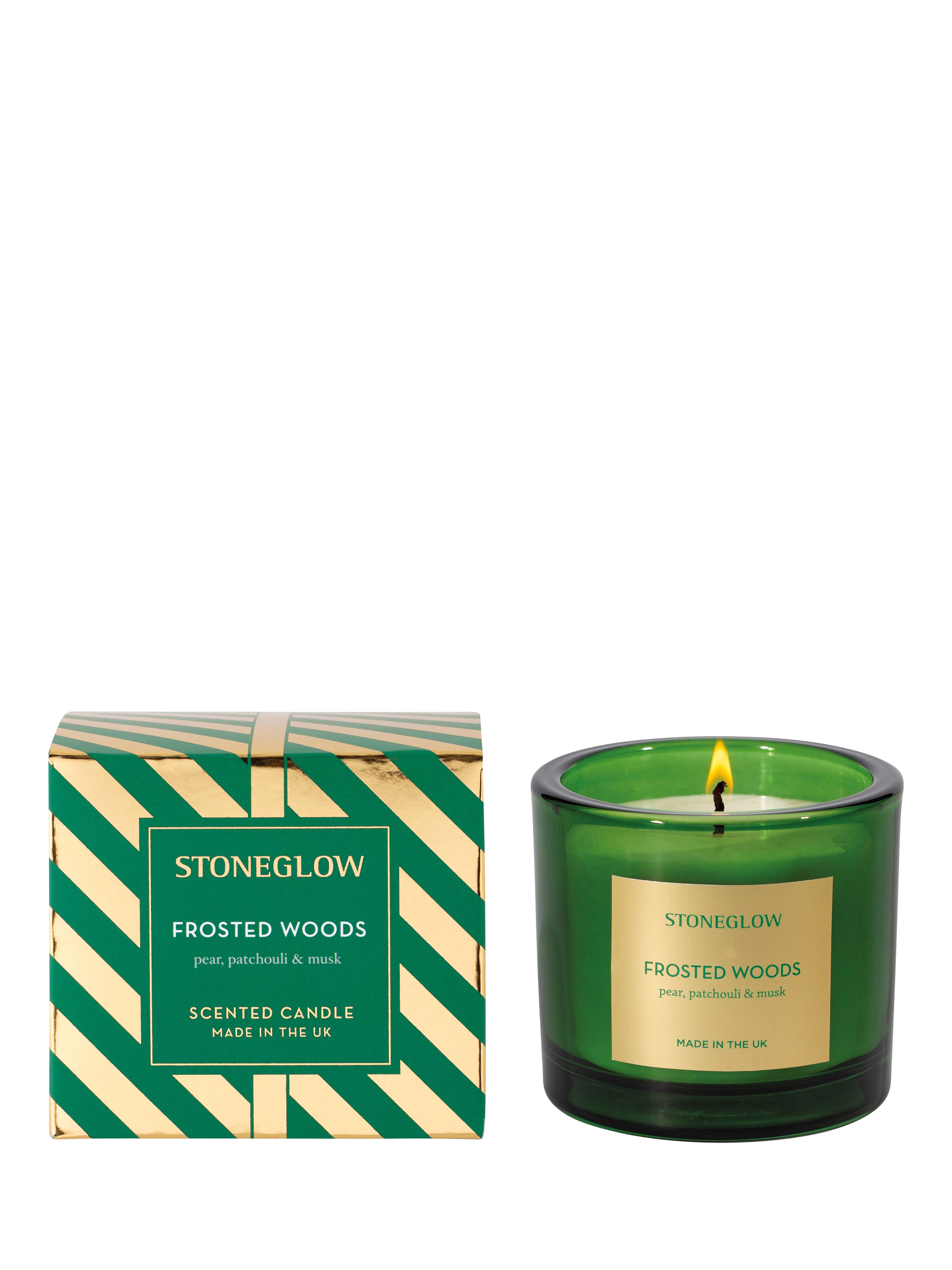 Stoneglow Frosted Woods Scented Candle, 210g