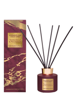 Stoneglow Luna Sanguinelli & Petitgrain Reed Diffuser, 120ml, Dark Red