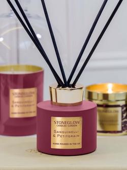 Stoneglow Luna Sanguinelli & Petitgrain Reed Diffuser, 120ml - view 2, Dark Red