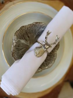 Culinary Concepts Stag Napkin Rings, Set of 4 - view 2, 