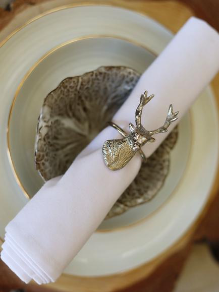 Culinary Concepts Stag Napkin Rings, Set of 4 - view 2, 