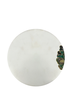 Culinary Concepts White Marble & Mother of Pearl Serving Board, 28cm, 