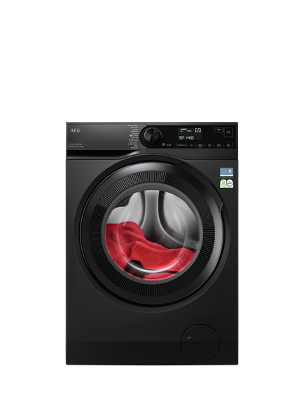 AEG LFSR7484U4B Freestanding Washing Machine, 8kg Load, 1400rpm Spin, Anthracite, Anthracite