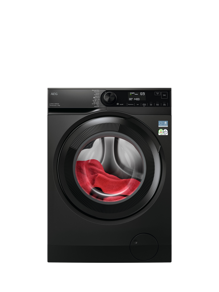 AEG LFSR7494U4B Freestanding Washing Machine, 9kg Load, 1400rpm Spin,  Anthracite, Anthracite