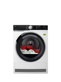 AEG TR959V6BC Freestanding Condenser Tumble Dryer, 9kg Load, White, White
