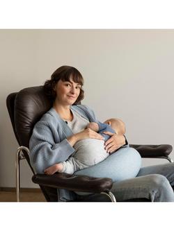 bbhugme Nursing Pillow, Blue Melange - view 2, Blue Melange