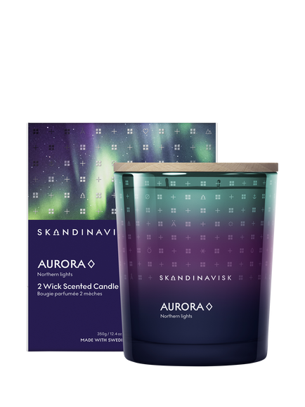 SKANDINAVISK Aurora Scented Candle, 350g - view 2, Blue Sky