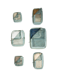 Antler Packing Cubes, Pack of 6, Mist Blue