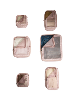 Antler Packing Cubes, Pack of 6 - view 2, Moorland Pink