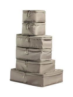 Antler Packing Cubes, Pack of 6, Taupe