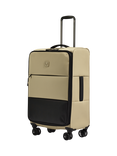 Antler Soft Stripe 2.0 Expandable 4-Wheel Suitcase, 69cm, Sand