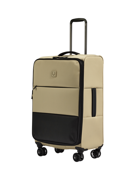 Antler Soft Stripe 2.0 Spinner Suitcase, 88L, Navy, Sand