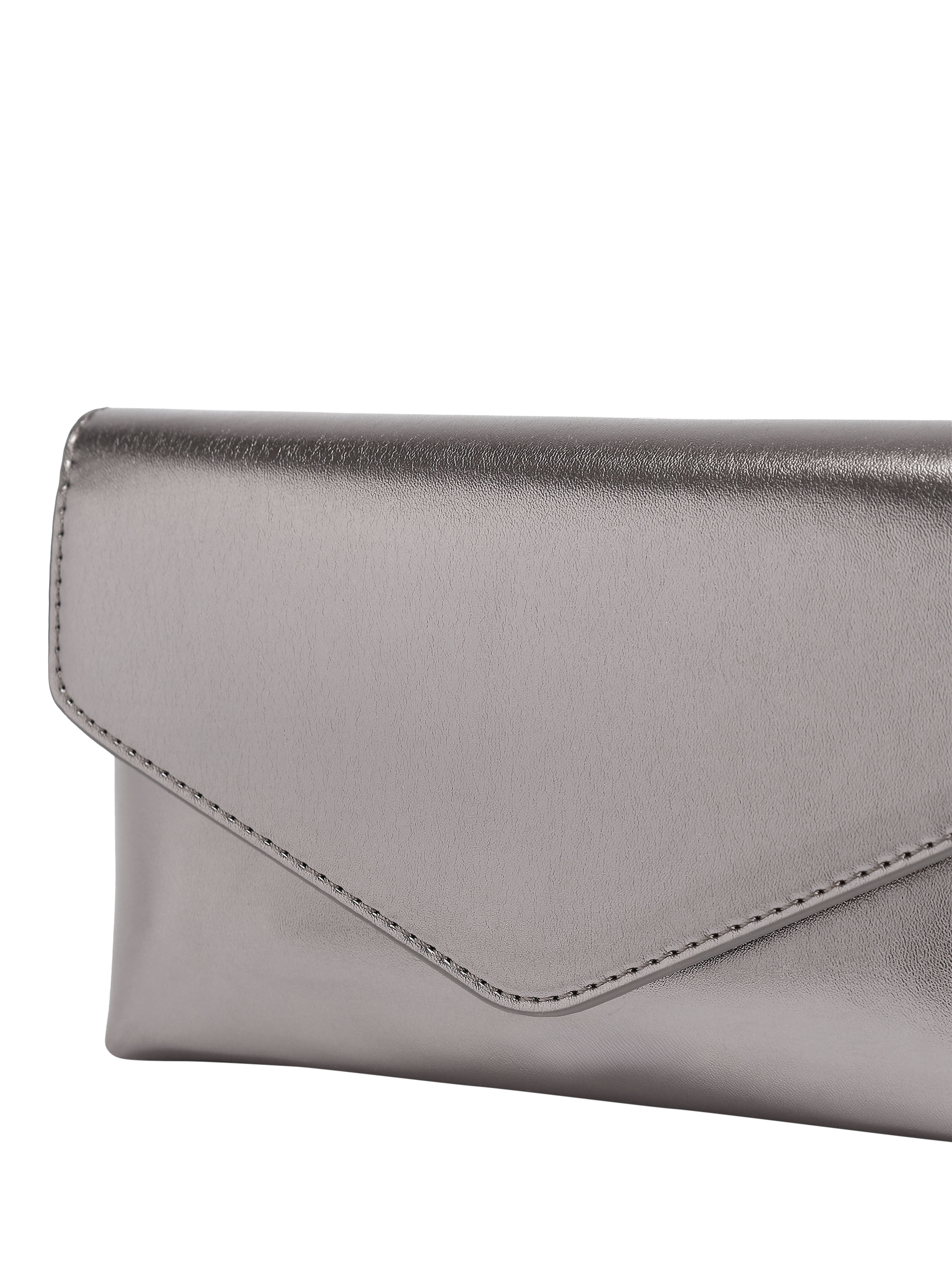 Product image 4 of 4, which shows KG Kurt Geiger Bella Clutch Bag, Pewter