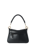 OSPREY LONDON Oxford Small Leather Shoulder Bag, Black