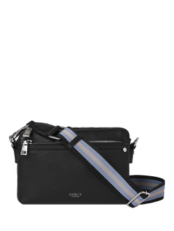 OSPREY LONDON Stella Leather Crossbody Bag, Black