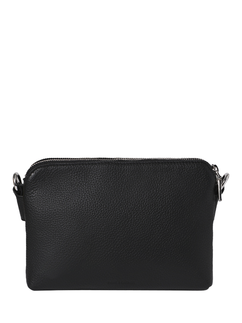 Product image 2 of 5, which shows OSPREY LONDON Stella Leather Crossbody Bag, Black