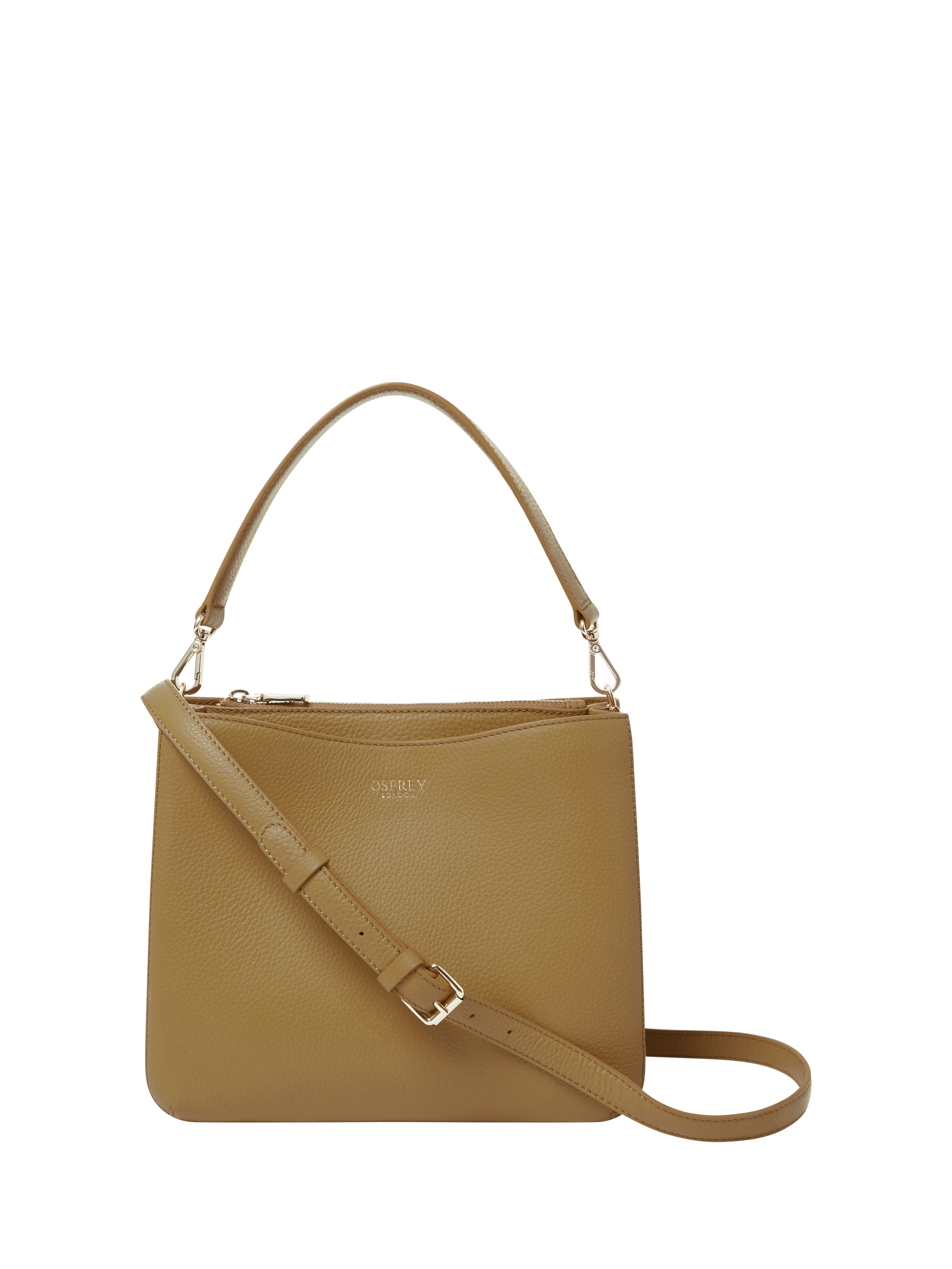 Product image 1 of 5, which shows OSPREY LONDON Winchester Leather Grab, Olive