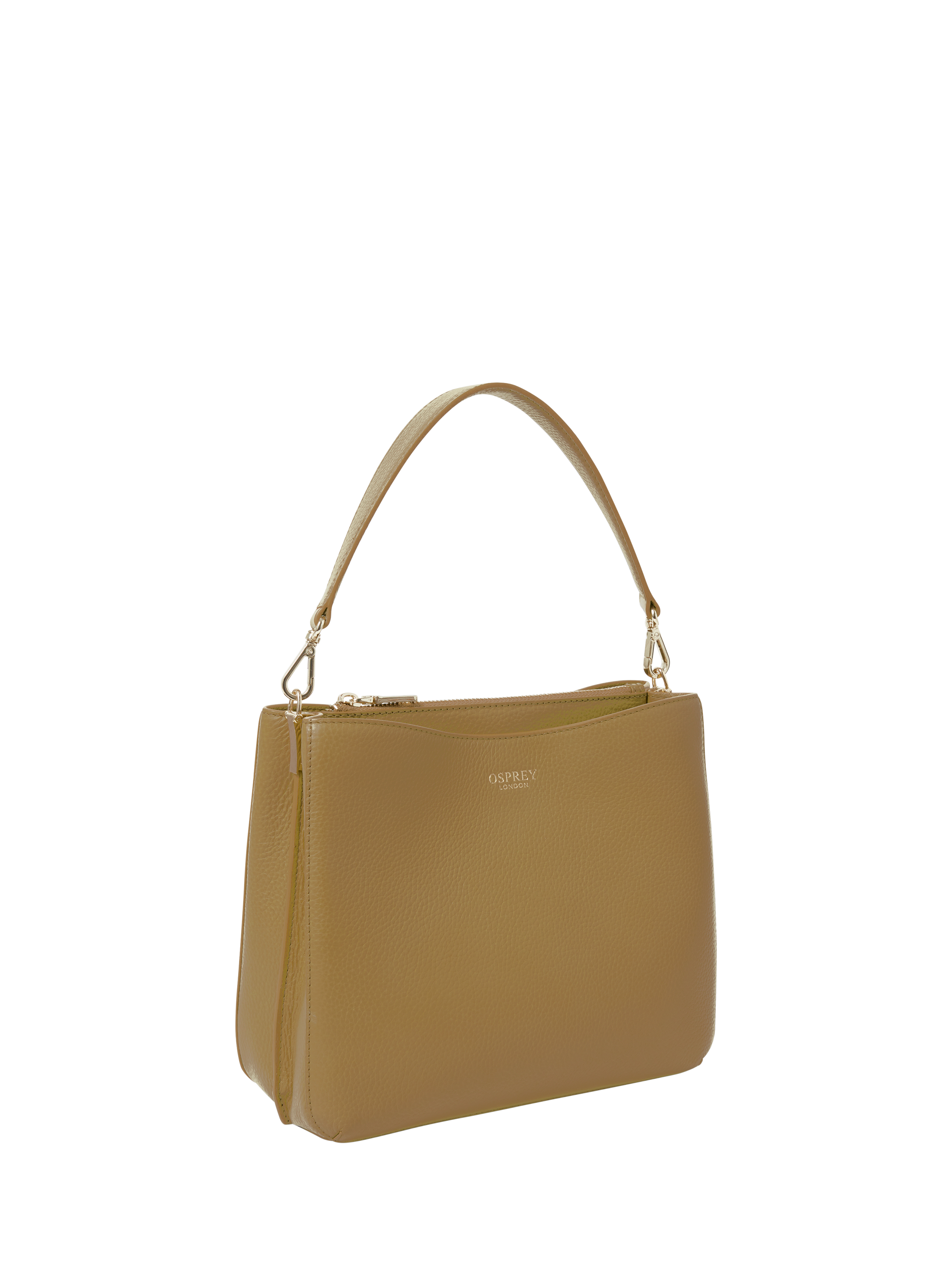 Product image 3 of 5, which shows OSPREY LONDON Winchester Leather Grab, Olive