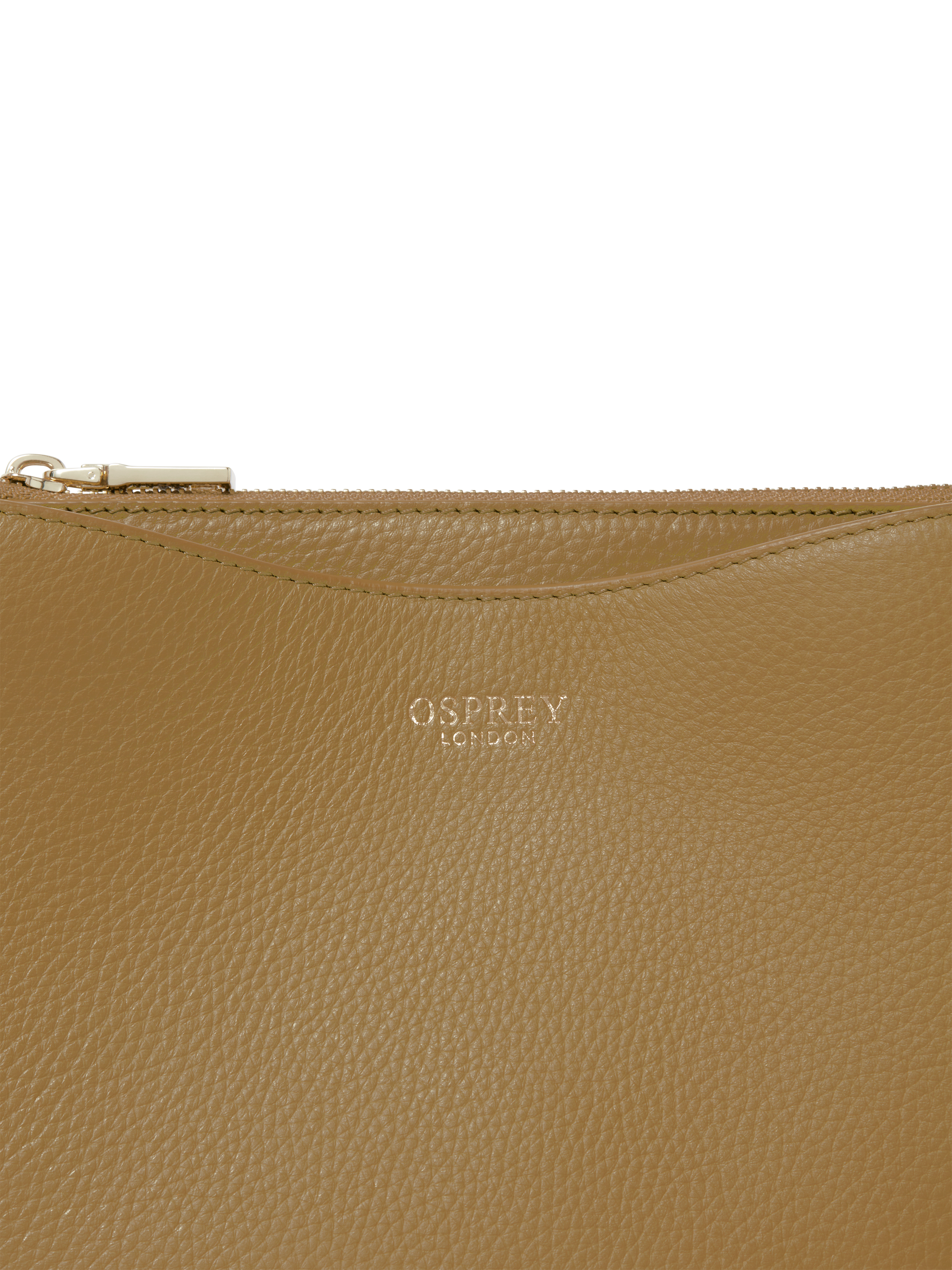 Product image 4 of 5, which shows OSPREY LONDON Winchester Leather Grab, Olive